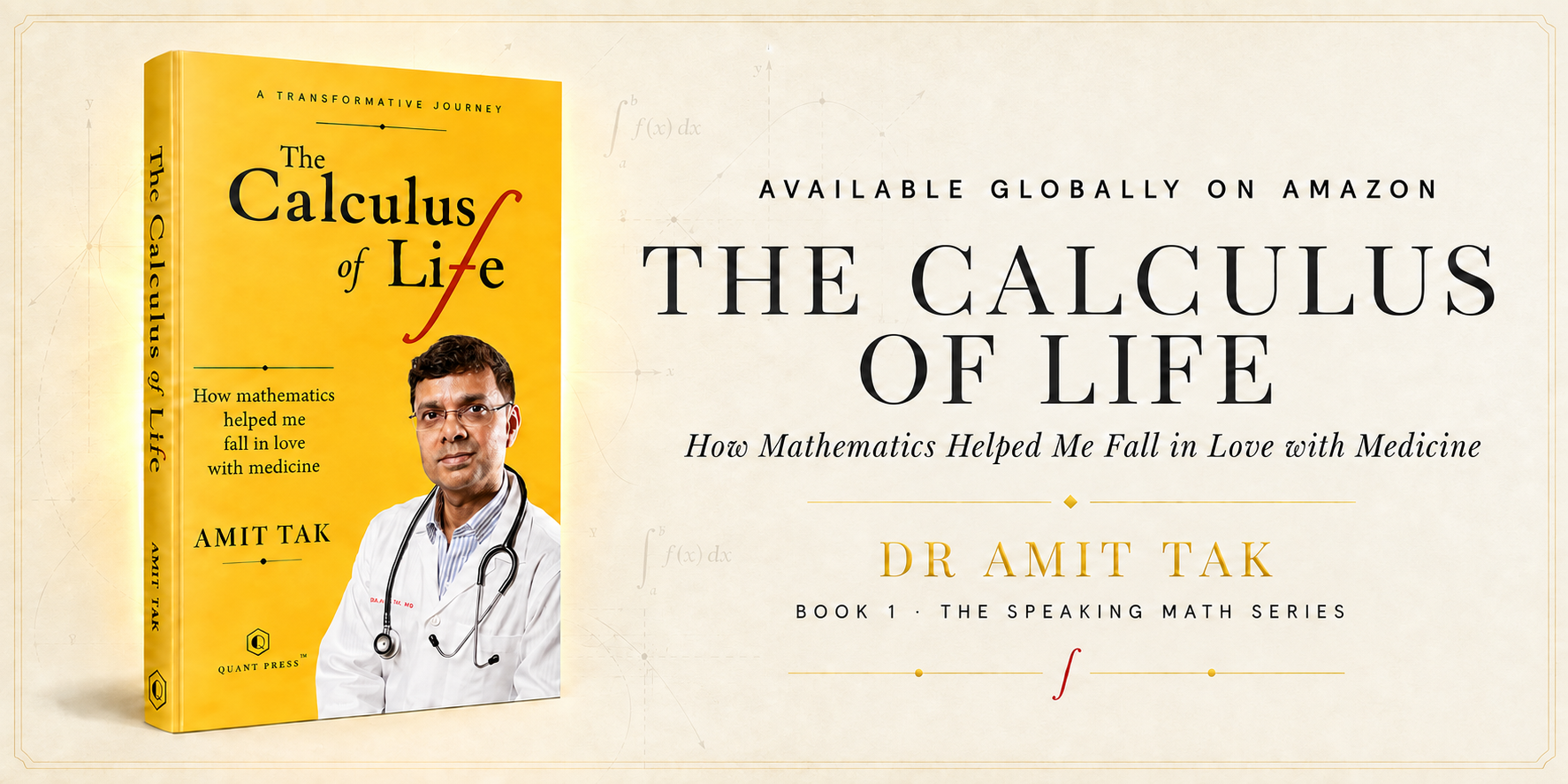 The Calculus of Life by Amit Tak, available globally on Amazon